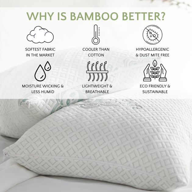 Bamboo Is Better Bed Pillow The Healthy Bed Store