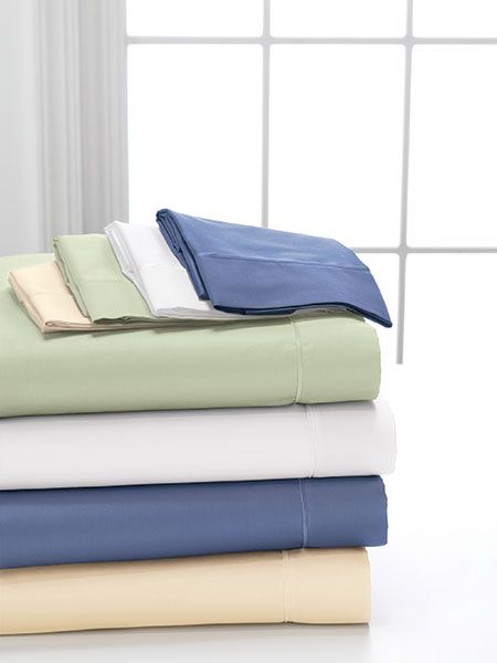DreamComfort 100% Long Staple Cotton Sheet Sets by DreamFit - FREE DreamComfort Mattress Protector with Purchase