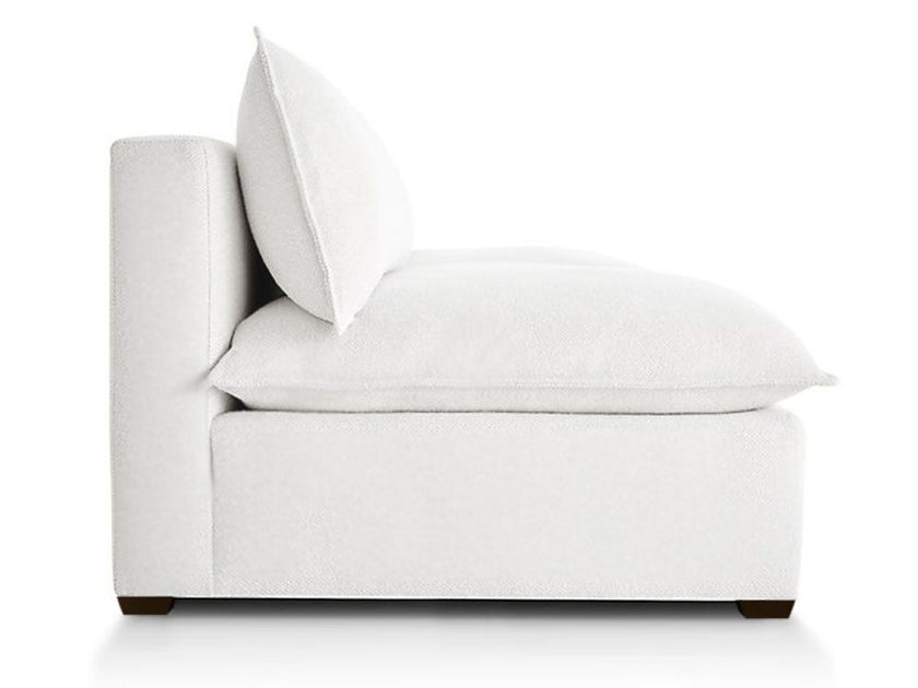 Armless Loveseat Natural/Certified Organic Modular Sofa Components