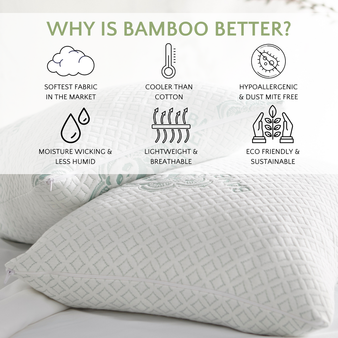 Bamboo Is Better Bed Pillow The Healthy Bed Store