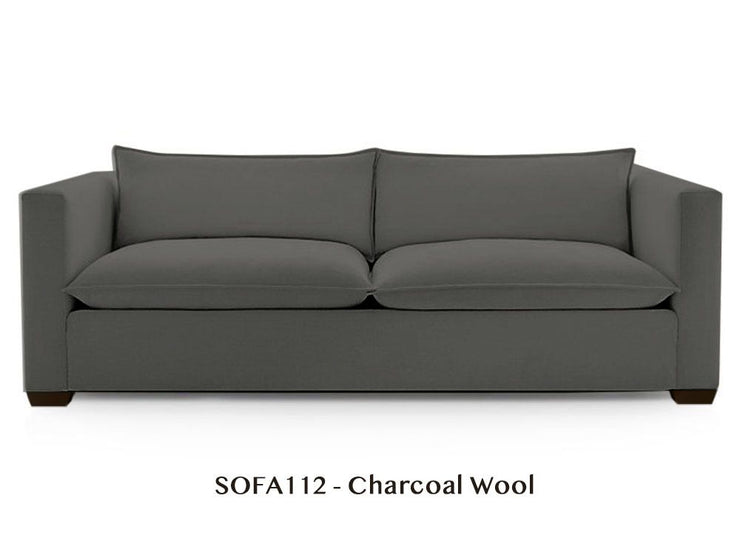 Two-Arm Loveseat - Natural/Certified Organic Modular Sofa Components
