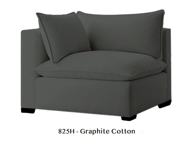 Corner Chair - Natural/Certified Organic Modular Sofa Components